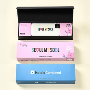 MON 보조배터리 10000mAh+자석싸바리 굿즈세트