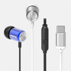 펩시 커널형 C타입 유선 이어폰