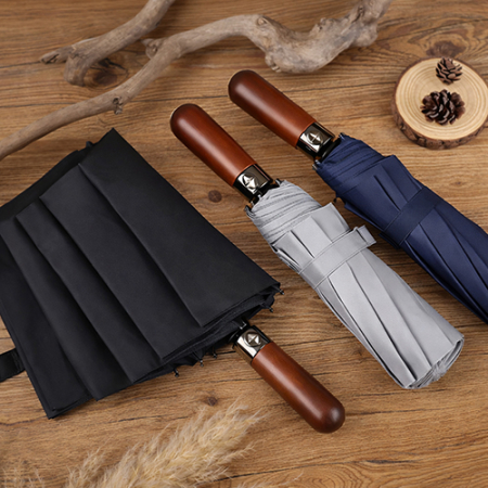 나무손잡이 3단 10K 자동우산 AD15 #5