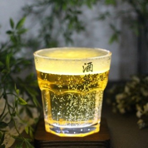 업소물잔 얼음잔 홈카페 팔각유리잔