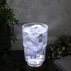 카페잔 물잔 하이볼 글라스잔 세로무늬두꺼운 유리잔