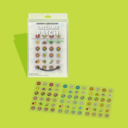 캐치미패치 이모티콘 플라워 페스타 (여드름패치 트러블 뾰루지 상처 스팟패치 습윤밴드) #4