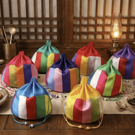 복주머니 명절복주머니 복주머니파우치 세뱃돈주머니 색동주머니 전통기념품 #3