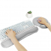 작은이미지: 메모리폼 컴퓨터 PC 노트북 키보드 마우스 패드 팜레스트 손목 보호대 쿠션 받침대 거치대 #3