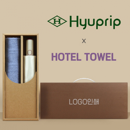 협립 3단60 8K 와인하트 암막 완전자동우산 +뱀부170세면타월-세트 #2
