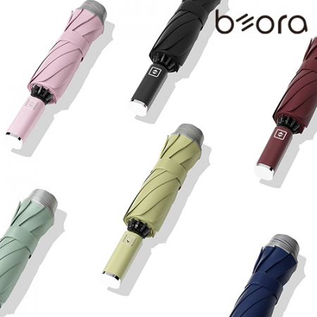 BOR 무지 인쇄우산 거꾸로 1세대 3단 자동 양우산 #2