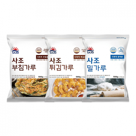 사조 정성 가득한 고귀한 선물 3종 (부침가루+밀가루+튀김가루) #4