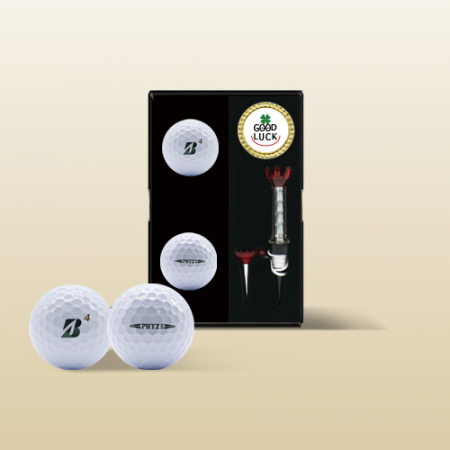 브리지스톤 파이즈 2구 볼마커자석(4pc) 골프공 선물세트 #3