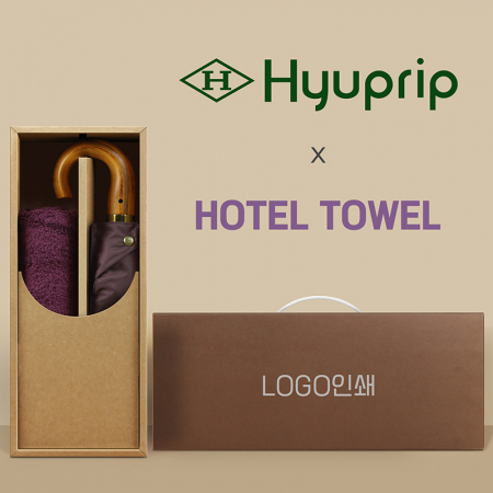 협립 3단60 곡자 슈퍼 엔티크 초고밀도 완전자동 우양산 +코마40수200호텔타월-세트 #2