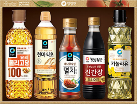 청정원 감사12호 명절 선물세트 / 올리고당 / 현미식초 / 카놀라유 / 멸치액젓 / 진간장 #2