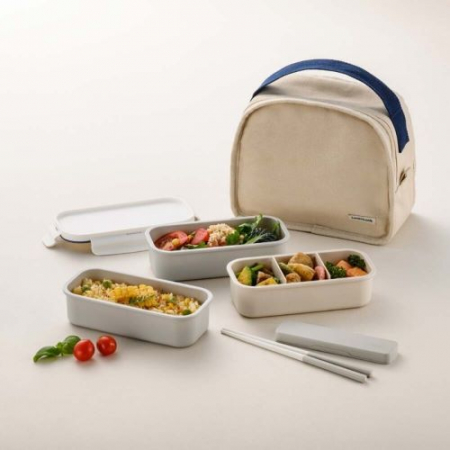 락앤락 데일리 코튼 도시락 세트 직사각 3단 #3