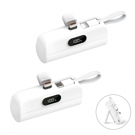 PD20W  고속 LCD 2in1 도킹보조배터리 EM-75 #2