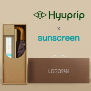 협립 3단60 곡자 슈퍼 엔티크 초고밀도 완전자동 우양산 +선크림1P-세트