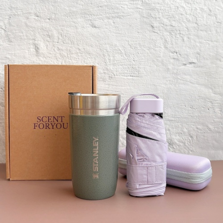 센트포유 포켓 5단양우산+스탠리 고 진공텀블러세트 #2