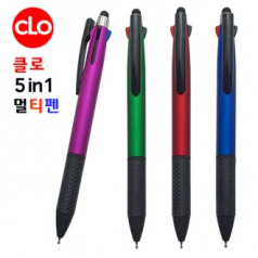 클로 5in1멀티터치펜 (3색펜+샤프+터치펜)
