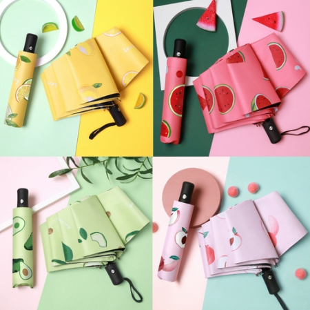 과일3단우산 과일양산 3단우산 미니양산 휴대용양산 패턴양산 미니우산 #3