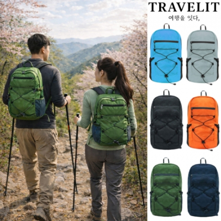 트래블잇 프리미엄 에어 폴딩백팩 PAB-02 초경량 등산가방-그린 #3