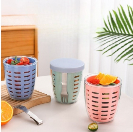 스텐포크 휴대용 과일컵 후르츠팟 (인증제품) #6