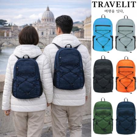트래블잇 프리미엄 에어 폴딩백팩 PAB-02 초경량 등산가방-네이비 #3