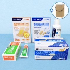 대일밴드 오리지널+아쿠아+마데카솔 연고 5종세트