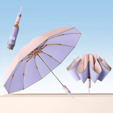 캔디팝 거꾸로 컬러암막3단자동우양산(암막코팅) #6