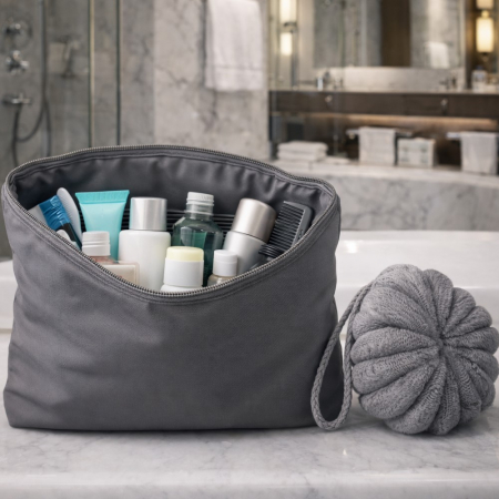 트래블잇 여행준비C세트 2종(컬러풀 파우치大형+샤워볼) #3