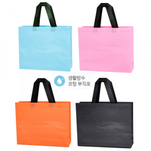 [코팅부직포 중사이즈]사이즈30cm*26cm*10cm/4가지색상/인쇄가능