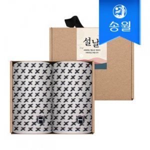 송월타월 명절 설날 새해 신년  핸드타올 크라프트세트(엑스고리2p+스티커)