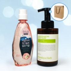 LG생활건강 핑크솔트 가글 320ml + Nard 핸드워시 500ml