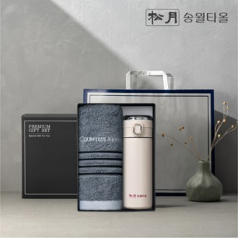 송월 프리미엄 선물 세트 카운테스마라 포라인40 1P + 원터치스마트텀블러 420ml