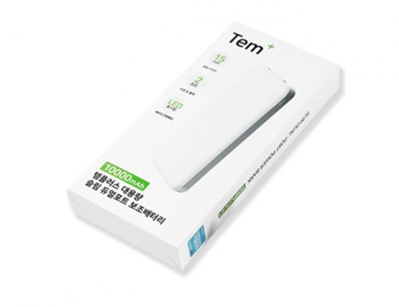 템플러스 대용량 슬림 듀얼포트 보조배터리 10000mAh #6