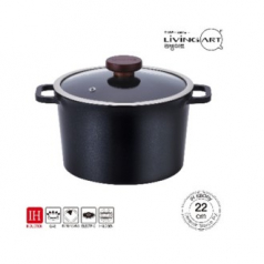 에보니 통주물 인덕션 세라믹 깊은곰솥냄비22cm