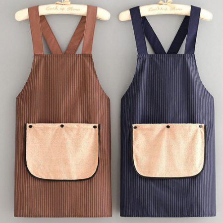행주 탈부착 줄무늬 방수 주방 앞치마 K2627 #2