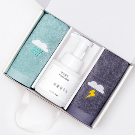 생활공작소 핸드워시 1P + 미니 타올 2P 세트 #2