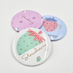 스트로베리 휴대용 미니거울 Y2612