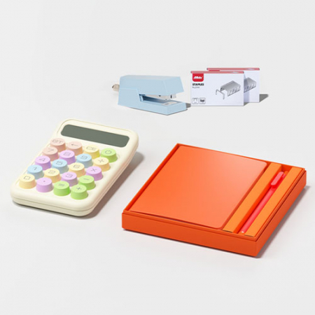 에디토 선물세트 스테이플러 + 노트볼펜 세트 + 마카롱 계산기 #4