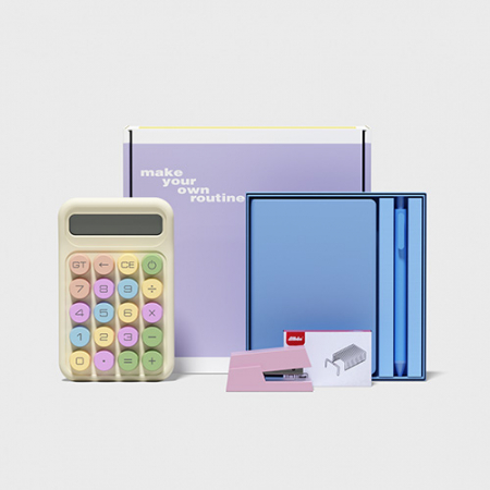 에디토 선물세트 스테이플러 + 노트볼펜 세트 + 마카롱 계산기 #2
