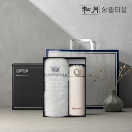 송월 프리미엄 선물 세트 (CM 뱀부블럭40 + 원터치텀블러 420ml 1P) #2