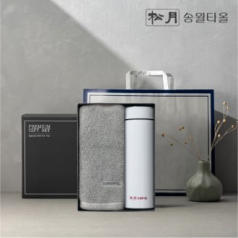 송월 프리미엄 선물 세트 (호텔 컬러풀40 + 스마트온도텀블러 500ml 1P)