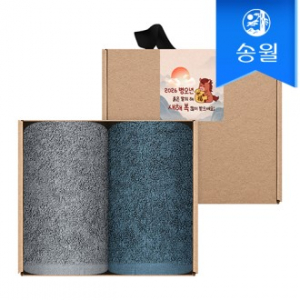 송월타월 2026 병오년 붉은말 신년 핸드타올 크라프트세트(애쉬컬러핸드2p+스티커)