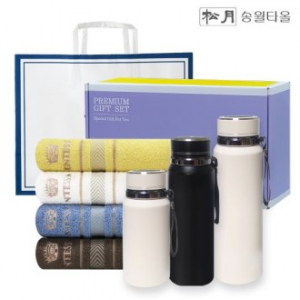 송월 프리미엄 선물 세트 (카운테스마라 센치40 1P + 프리미엄온도텀블러 800ml)