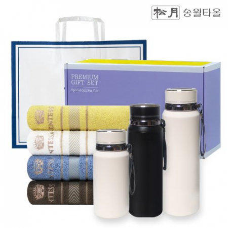 송월 프리미엄 선물 세트 (카운테스마라 센치40 1P + 프리미엄온도텀블러 1000ml) #2
