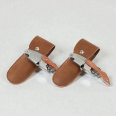 우드 핸들 와인 오프너 (가죽 케이스 포함)