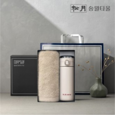 송월 프리미엄 선물 세트 (호텔40수 테일러 + 원터치텀블러 420ml 1P)