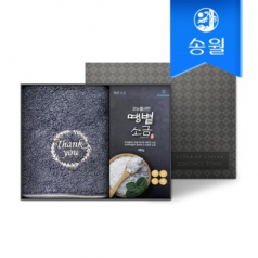 송월타올 소금 답례품 세트(땡큐190g1+볶은소금180g1)