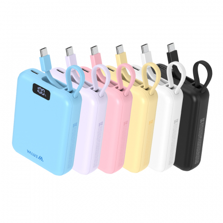 밸류엠 PD 22.5W 고속 CP 케이블 일체형 미니 보조배터리 10000mAh #3