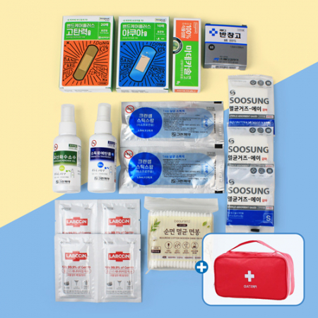 마데카솔 연고 아쿠아밴드 구급함 17종 #2