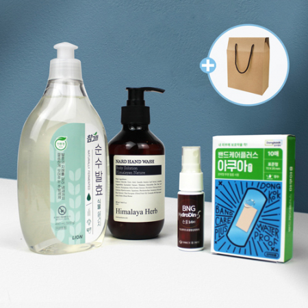 참그린 주방세제 480ml 빨간약 소독제(하이드로딘) 스프레이 주방용품 4종세트 #2