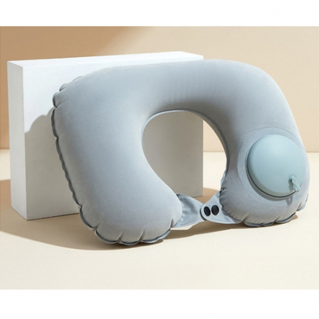 공기주입 휴대용 접이식 목베개 목쿠션 K2630 #2