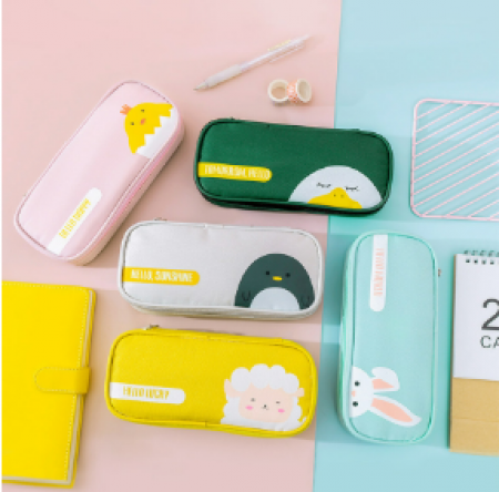 수납력이 뛰어난 애니멀 캐릭터 필통 연필 다용도 파우치 학교 학원 사무실 #2